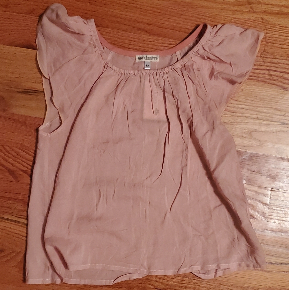 Nobodinoz Muted Rose Pink Blouse ~ Made in Spain